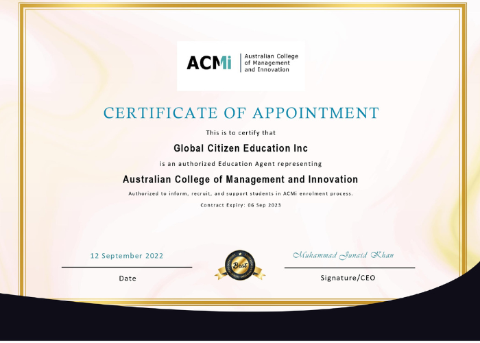 Australian College of Management and Innovation
